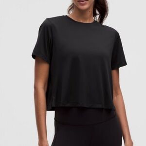 Ultralight Waist-Length T-Shirt Black Sz 6